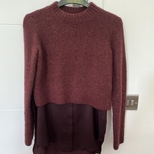 ALLSAINTS TIERNY WOLLPULLOVER WEINROT und TOP...