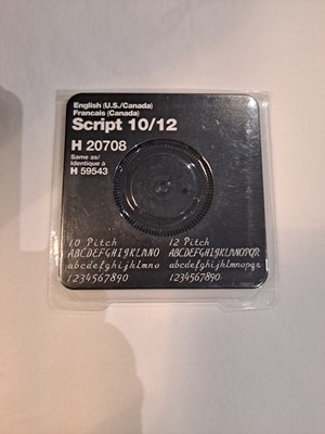 Smith Corona Script 10/12 Pinwheels(2) ''Free Lift-Off Tape(1)