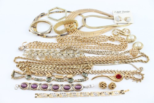 Gold Tone Jewellery Stone Set Statement Clip Ons Edgar Berebi x 22