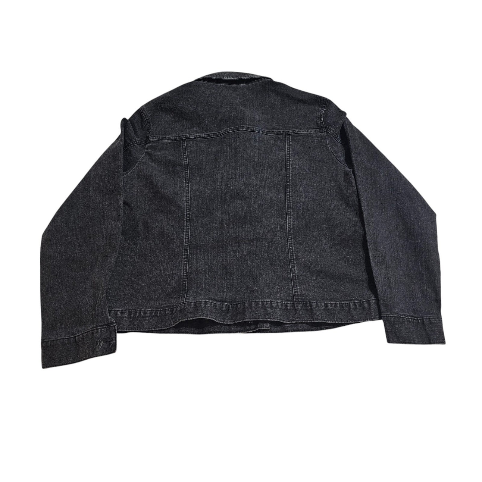 Jaclyn Smith Collection Denim Jacket Button Front… - image 3