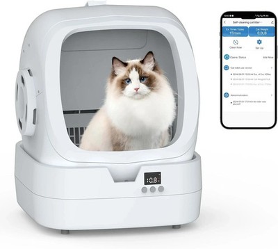 Automatic Self Cleaning Cat Litter Box App Control Cats Litter Box wifi 2.4G