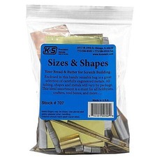 K-S Bag O' Metal Assortment - Hobby and Craft Metal Sheet Metal Strip - #707