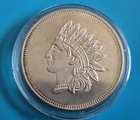 1  Ounce Indian Head Silver Round .999 Fine, Uncertified