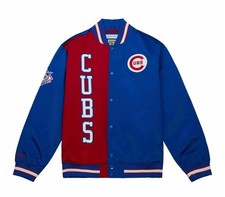 Chicago Cubs OG 2.0 Lightweight Satin Mitchell  Ness Jacket New Size L 150   