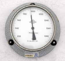 Messing R. FUESS BERLIN STEGLITZ F1577 Schiffs Marine Aneroid Wetter Barometer