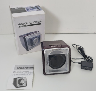 Rocket Red Box Single Watch Winder Case Color Maroon