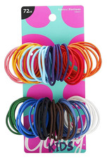 Girls Ouchless Elastics, 2 mm, 72 Count
