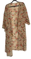LuLaRoe Womens Floral Chiffon Sheer Kimono Ja...