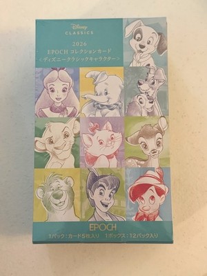 Epoch Disney Classics 2026 Sealed Box 12 Packs Licensed LOW