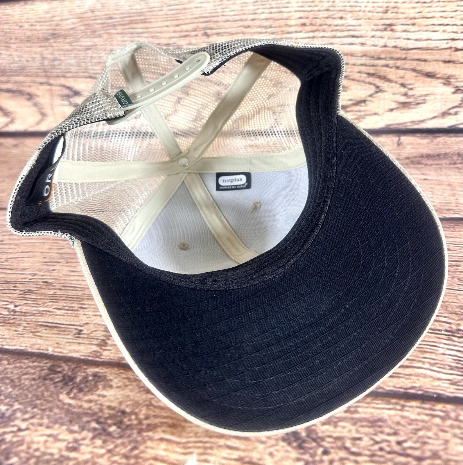 Orvis Pointer Dog Snapback Trucker Hat Khaki One … - image 11