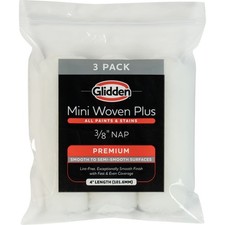 4 x 3/8 Inch Nap Mini Woven Paint Roller Cover for Interior and Exterior Use 3