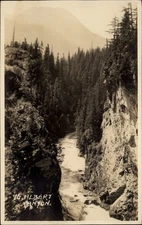 RPPC Albert Canyon Banff Alberta vintage postcard w613