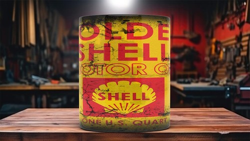 Full Set of 12 Retro Petroliana Oil Can Mugs Vintage Motor Oil Garage Collecton - Picture 2 of 20