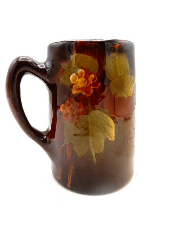 Owens Utopia Standard Glaze Mug Artist Signed "TF" 5" x 3"