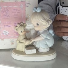 precious moments “Caring” figurine 1994 porcelain boxed collectors club