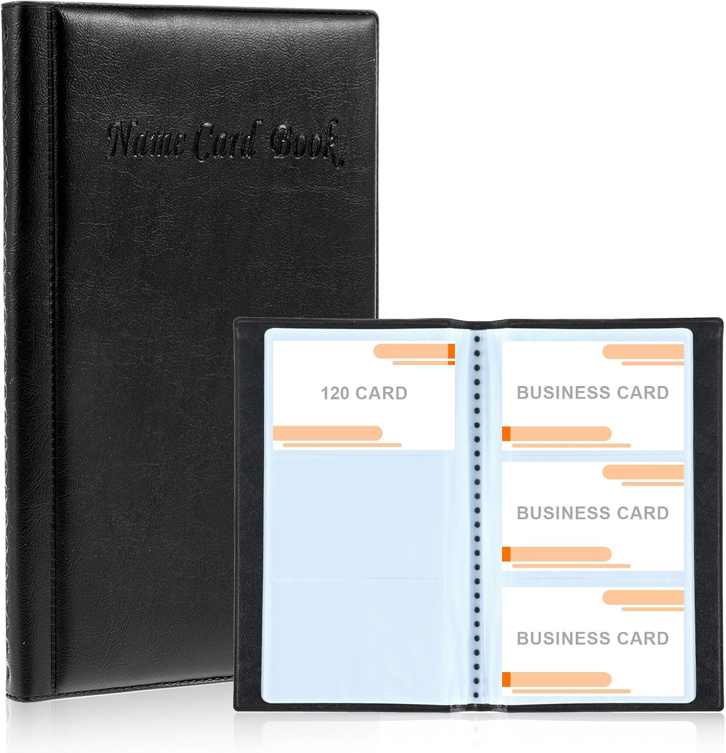 120 Card Business Card Holders, Pu Leather Business Card Wallet, Credit Card Hol