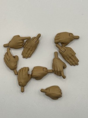 Monster Force Season Zero General Brown Caucasian Hands Lot Fodder 1/12 Scale