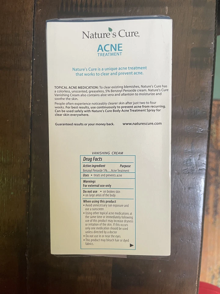 Nature's Cure - Crema de desaparición para hombres - 1 OZ Foto 2 de 3