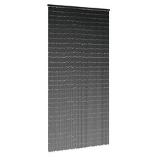 Tenda per porta insetti grigio scuro 100x220 cm bambù pino legno canna perline tappetino privacy