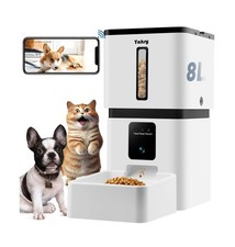 Automatic Dog Feeder with Camera WiFi: 33 Cups 5G App Control Easy ... Fast Ship