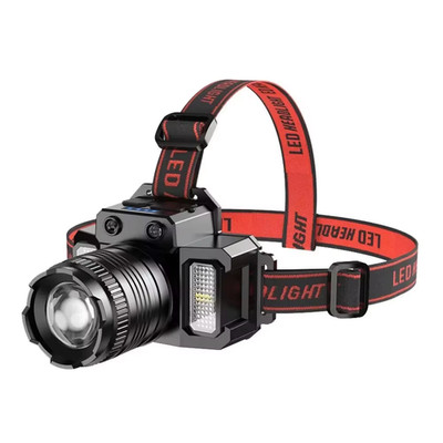 LED Sensor Headlamp Camping Search Light Rechargeable Powerful Head Lamp Front L