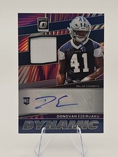 DONOVAN EZEIRUAKU 2025 DONRUSS OPTIC DYNAMIC RPA ROOKIE PATCH AUTO /35 Q6383