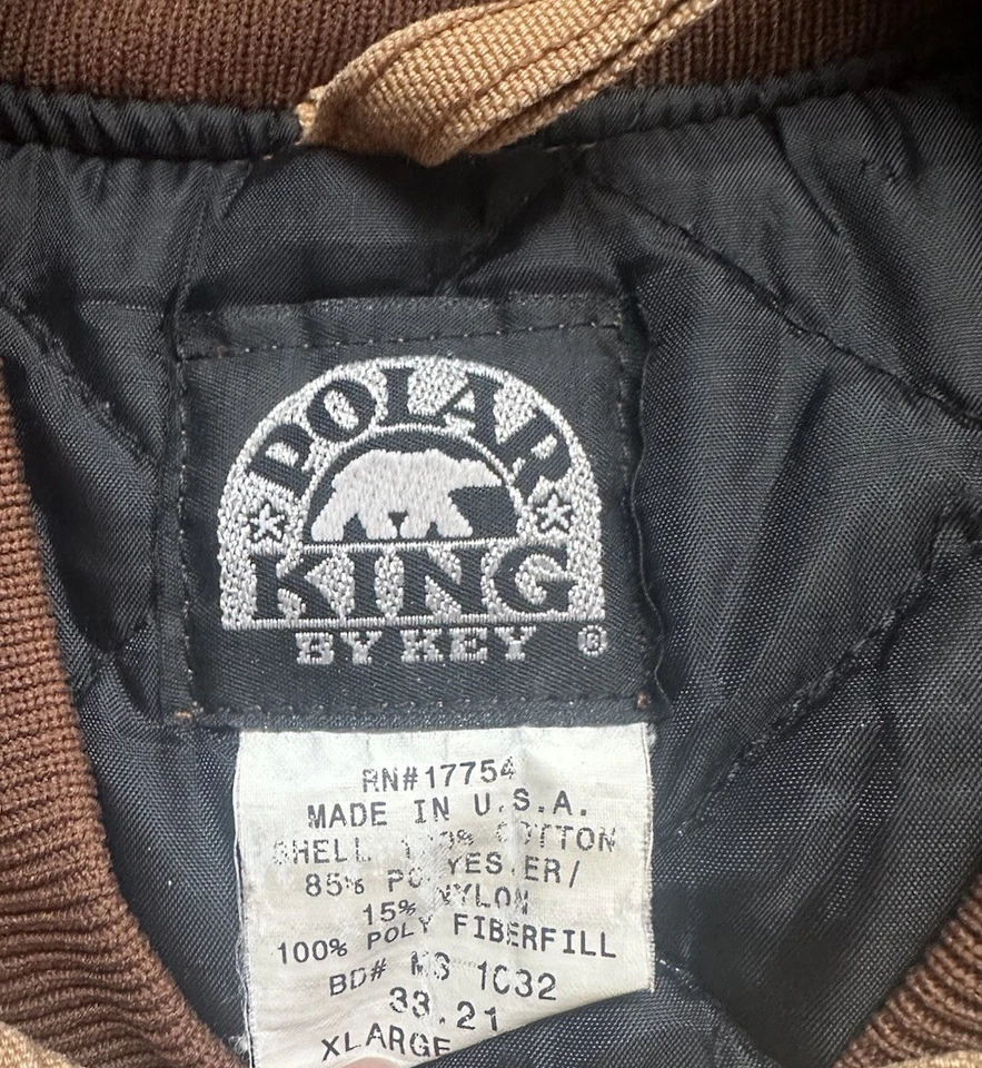 Chaleco Polar King by Key Para Hombres Talla XL Marrón Lona Aislado Pato EE. UU. Ropa de Trabajo Foto 2 de 4