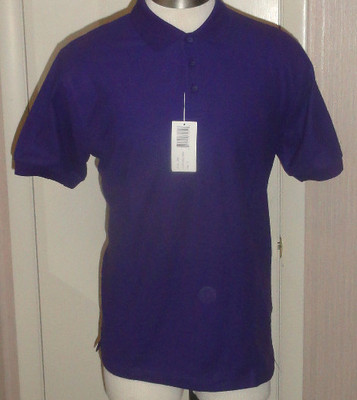 Men's Universal School Uniform Royal Purple Polo Short Sleeve