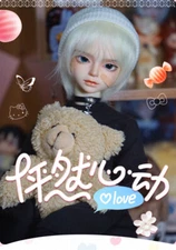 Cool 1/4 BJD Doll SD Resin Joint Eyes Face Makeup Male Boy Bare Doll Gift Toys