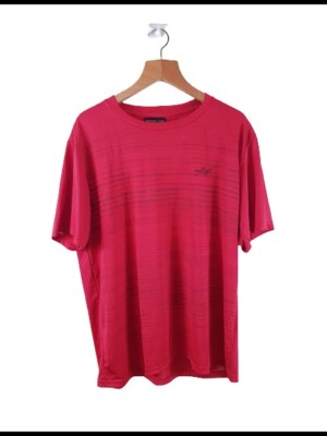Atlas Mens Red Basic T-Shirt Size XXL Round Neck ( Sport Team )