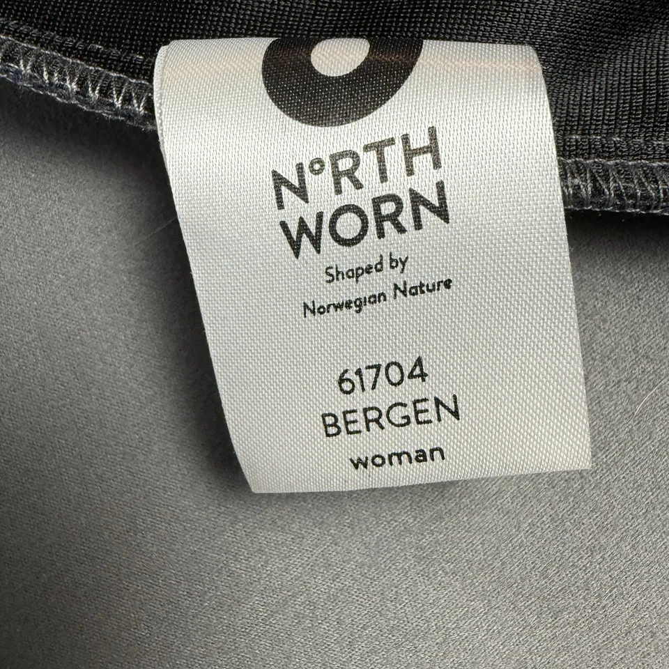 North Worn Women's Blue Softshell Coat Size Large Bergen Norway Waterproof Zip - Image 3 of 4