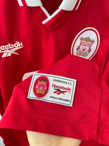 Liverpool 1996-1998 Home Football Soccer Shirt Jersey Trikot Reebok size 42/44 - Picture 9 of 14