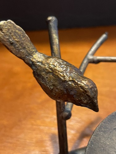 copper tone metal bird on branch candleholder/dish Home, Decor - Picture 9 of 9