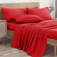 3 Piece Twin Bed Sheets Set - 1 Flat Sheet1 Fitted Sheet and 1 Pillow Case Su...