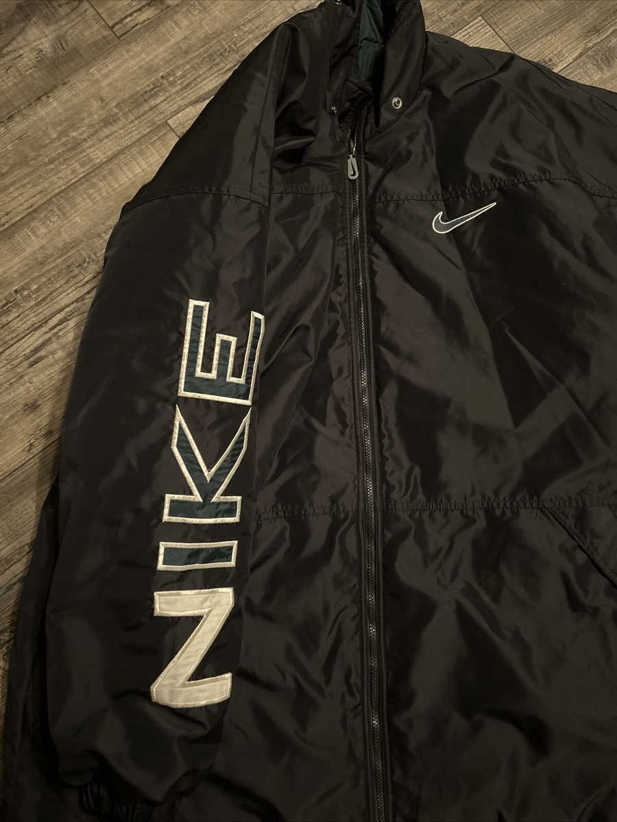 Vintage 90s Nike Reversible Puffer Winter Jacket Size Men's XXL