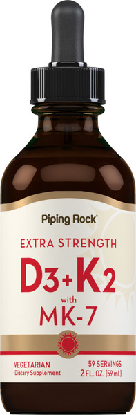 VITAMINA D3+K2 MK7 gotas 59ml -dosis la pareja ideal formula vegana envio gratis