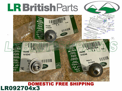 GENUINE LAND ROVER BUMPER BRACKET SCREW SET OF 3 RANGE ROVER VELAR
