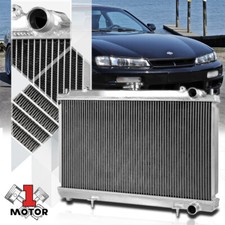 Aluminum 2 Row Core Performance Radiator for 95-98 Nissan 240SX Silvia S14 KA24