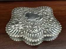 Vintage Sterling Silver Vanity Box C. 1891 Horton & Allday 121.6 Grams Gold Wash