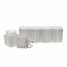 CoinSafe Half Dollar Square Coin Storage Tube Holders for Half Dollars Qty: 5