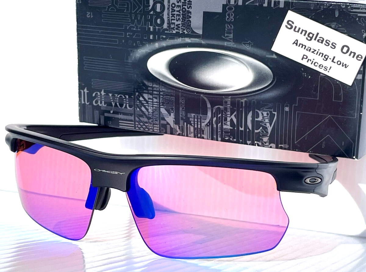 NEW Oakley BiSphaera Matte Black Wrap PRIZM Golf Lens Sunglass