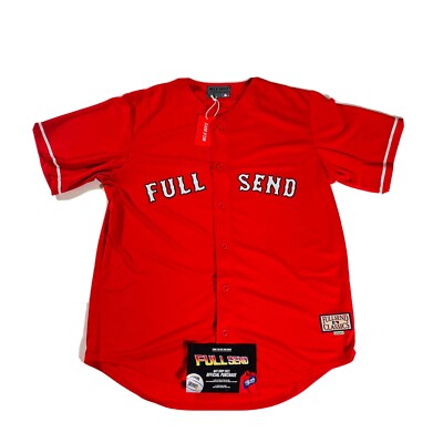 NEW Full Send Red Sox Red Jersey Men s Size Large