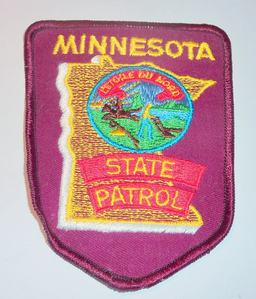 Patch de patrulha estadual de Minnesota polícia xerife pano de queijo apoio ver fotos - Imagem 2 de 4