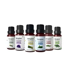 Neoglam Combo of 6 Essential Oils (Eucalyptus, Lavender, Lemongrass, ( 6 x 10 ml
