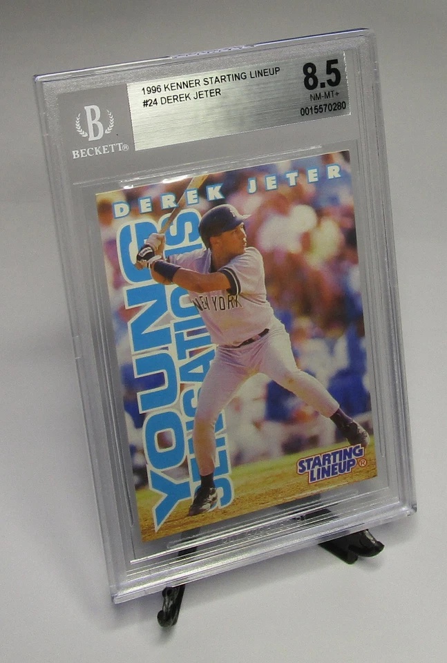 DEREK JETER GRADED BGS 8.5 NM-MT+ 1996 Kenner Starting Lineup Baseball Card - Image 4 of 4