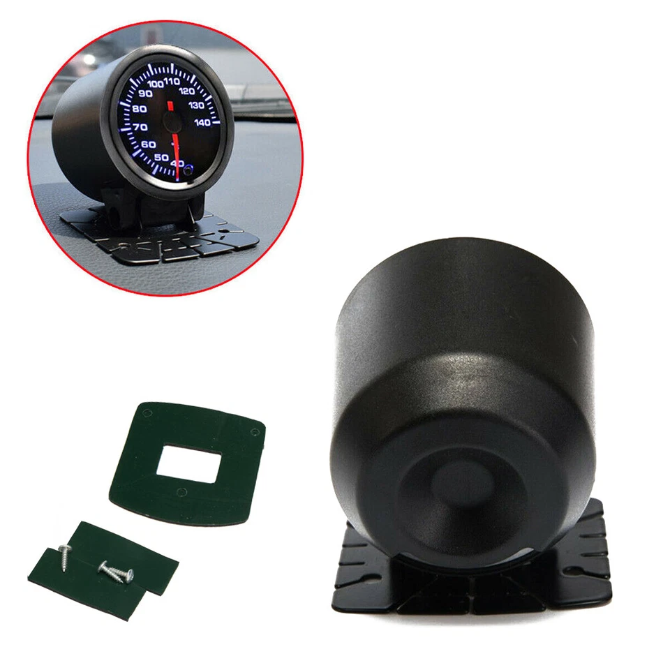 1 CONJUNTO suporte de montagem giratório medidor de carro compatível com 52 mm (2") preto universal  - Imagem 4 de 4