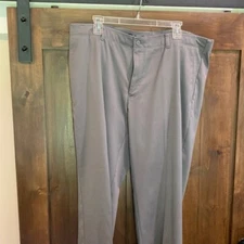 517) Golf Pants 40 X 29" Pro Tour Men's EUC Grey flat front no pleats