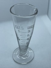 Vintage interesting conical measuring glass with spout