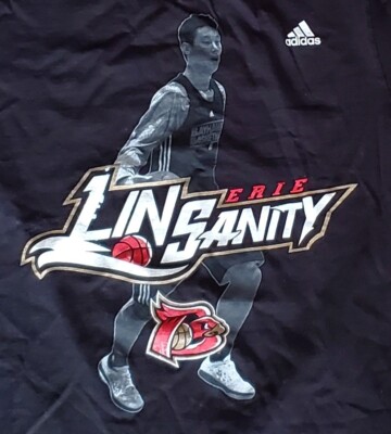 RARE NBA Jeremy Lin “Linsanity” Erie Bayhawks Player Tee Sz S