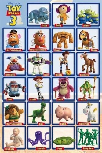 TOY STORY 3 PLAKAT FILMOWY ~ 23 POSTACIE 24x36 Buzz Woody Jessie Disney Pixar - Zdjęcie 1 z 1